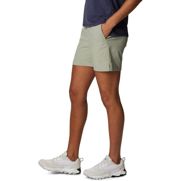 Columbia Shorts On The Go Green Pull On Drawstring Hiking - Picture 2 of 16